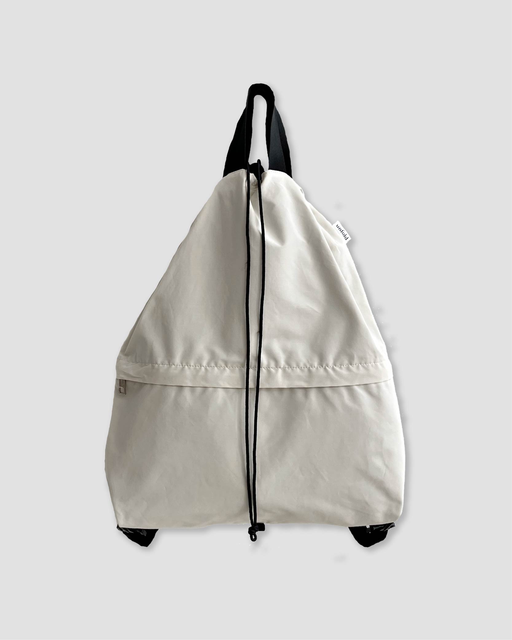 언폴드,unfold,에코백,파우치,천가방,친환경가방,String backpack (Ivory)