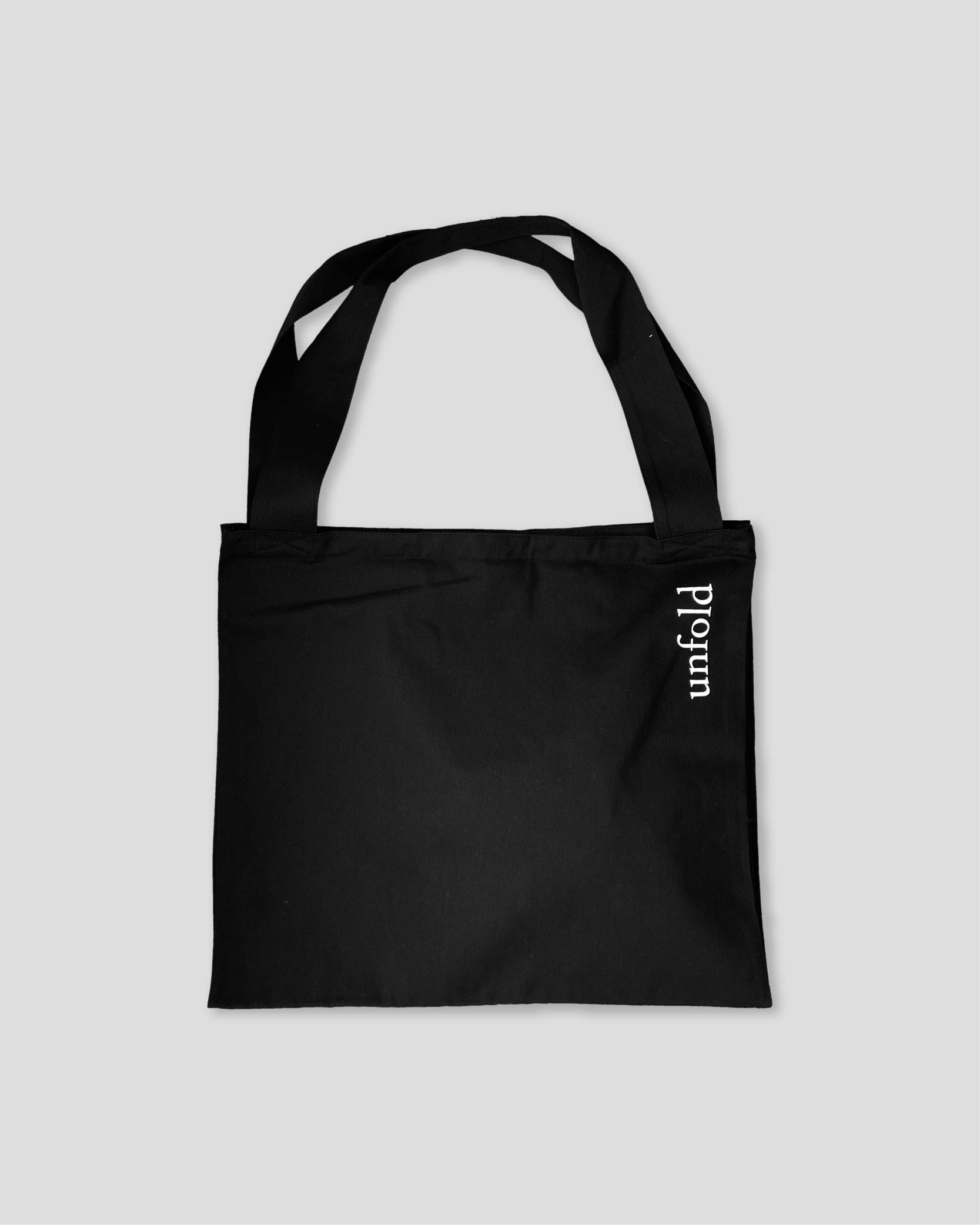 언폴드,unfold,에코백,파우치,천가방,친환경가방,unfold logo bag (black)