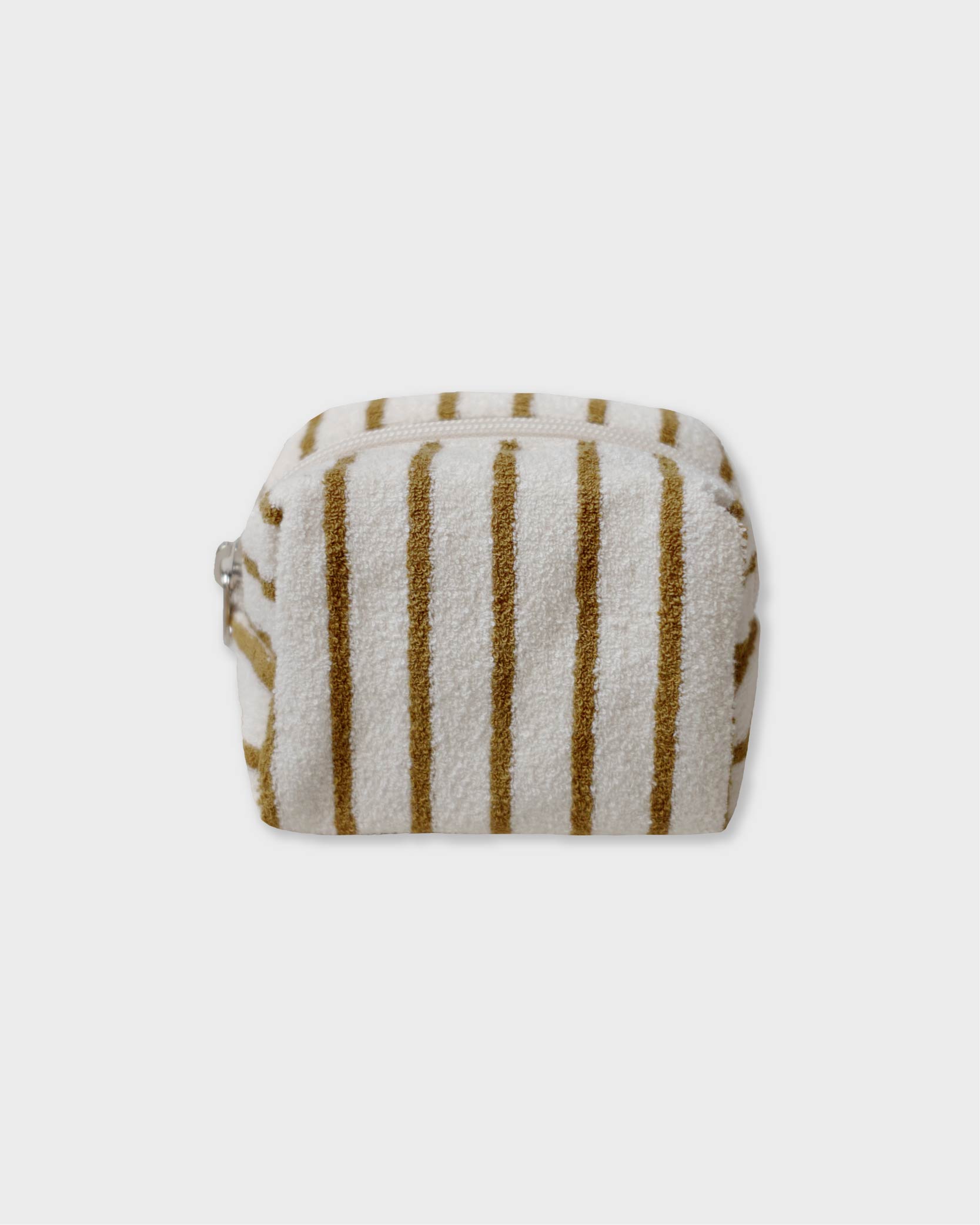 언폴드,unfold,에코백,파우치,천가방,친환경가방,Stripe terry pouch (beige)