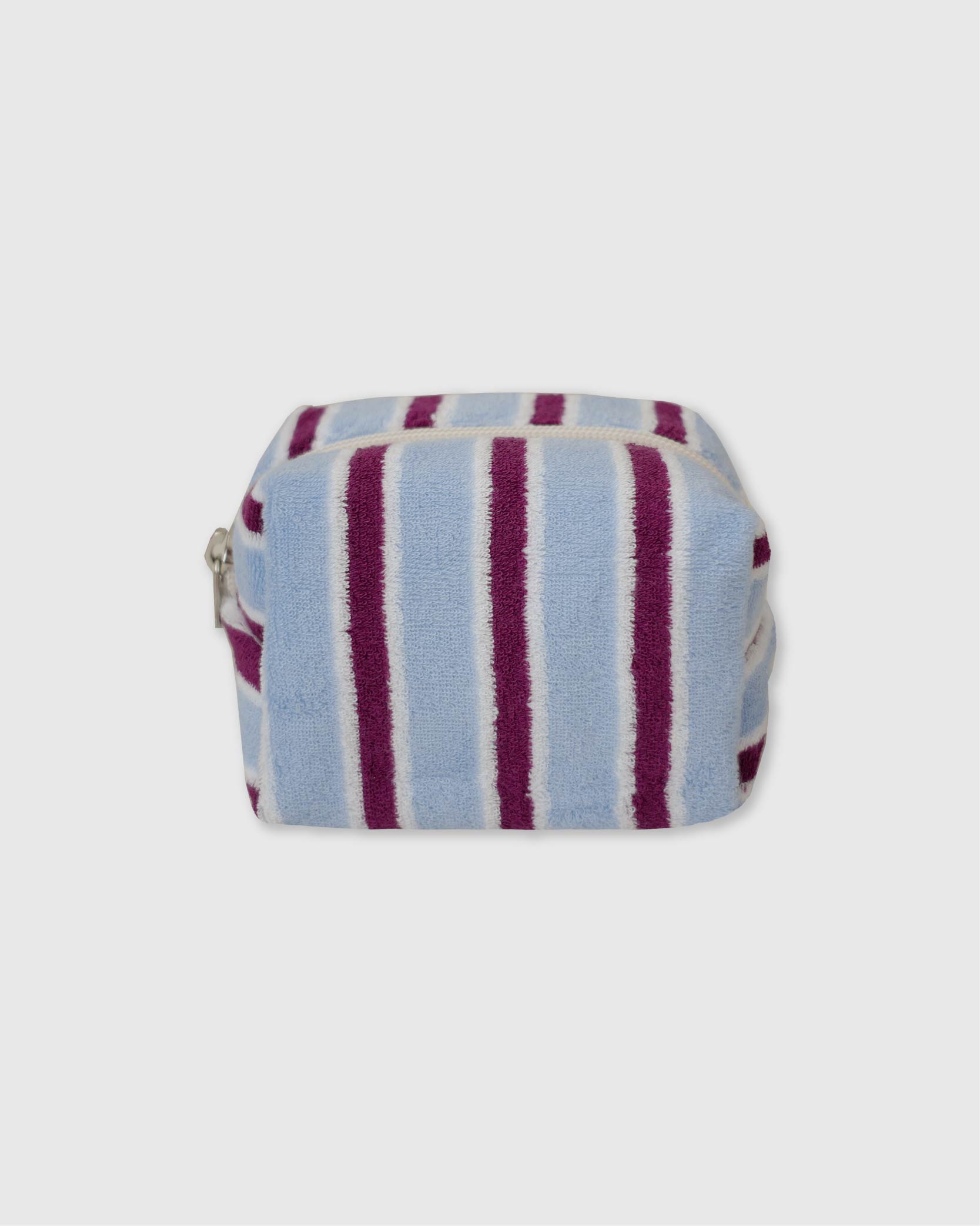 언폴드,unfold,에코백,파우치,천가방,친환경가방,[L - 12/13 예약배송] Stripe terry pouch (purple-blue)
