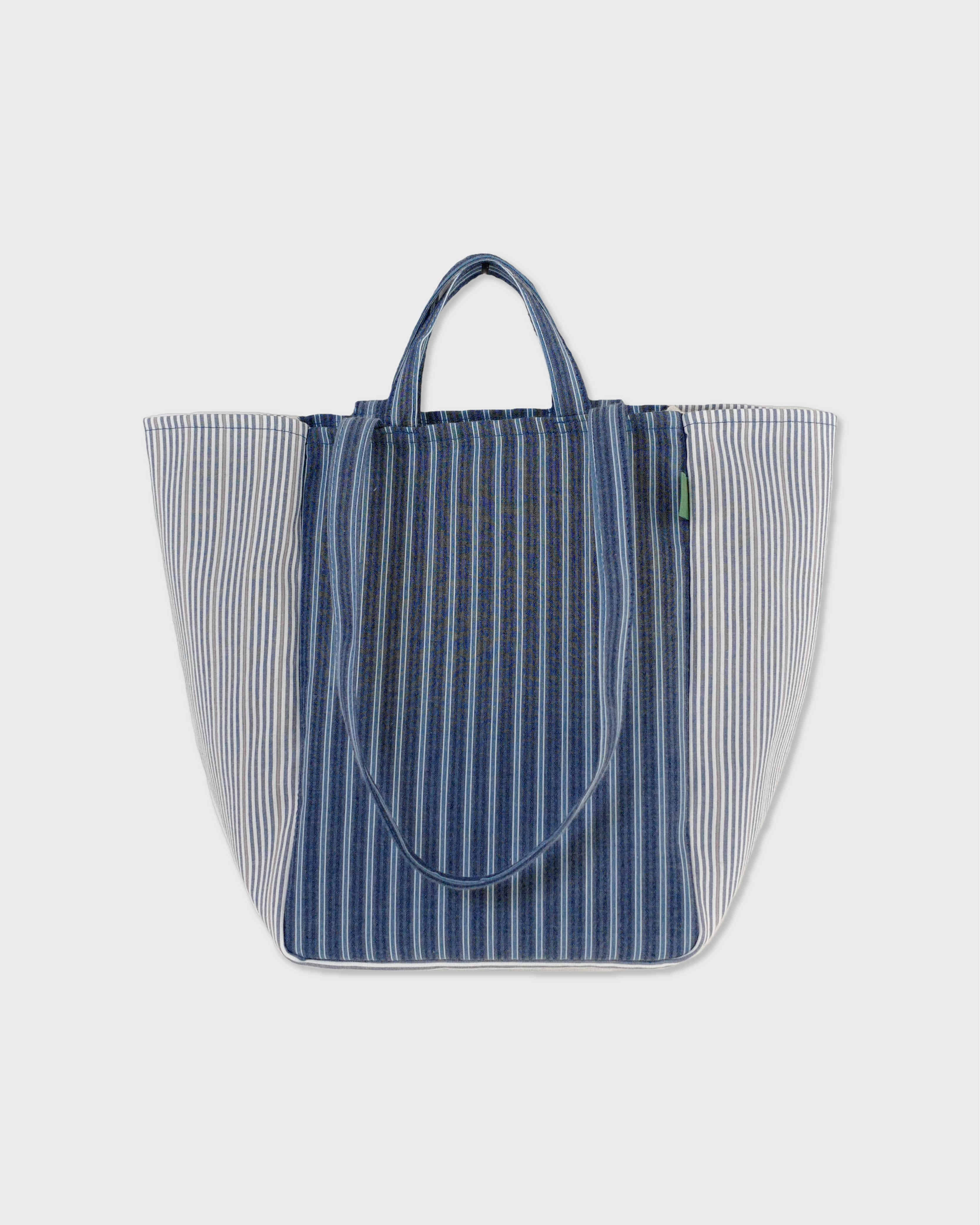언폴드,unfold,에코백,파우치,천가방,친환경가방,Double stripe bag (navy)