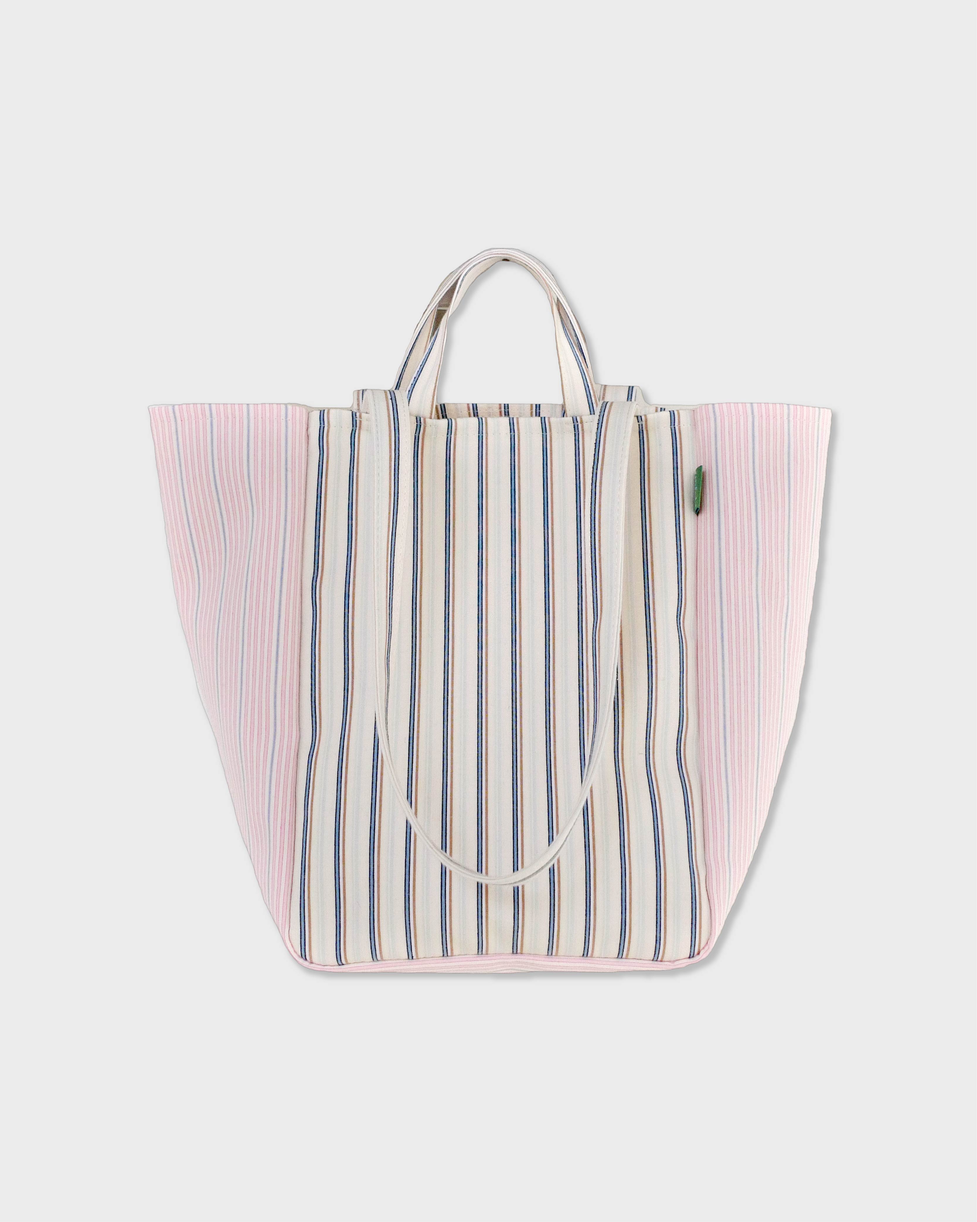 언폴드,unfold,에코백,파우치,천가방,코스터,백팩,스크런치Double stripe bag (pink)