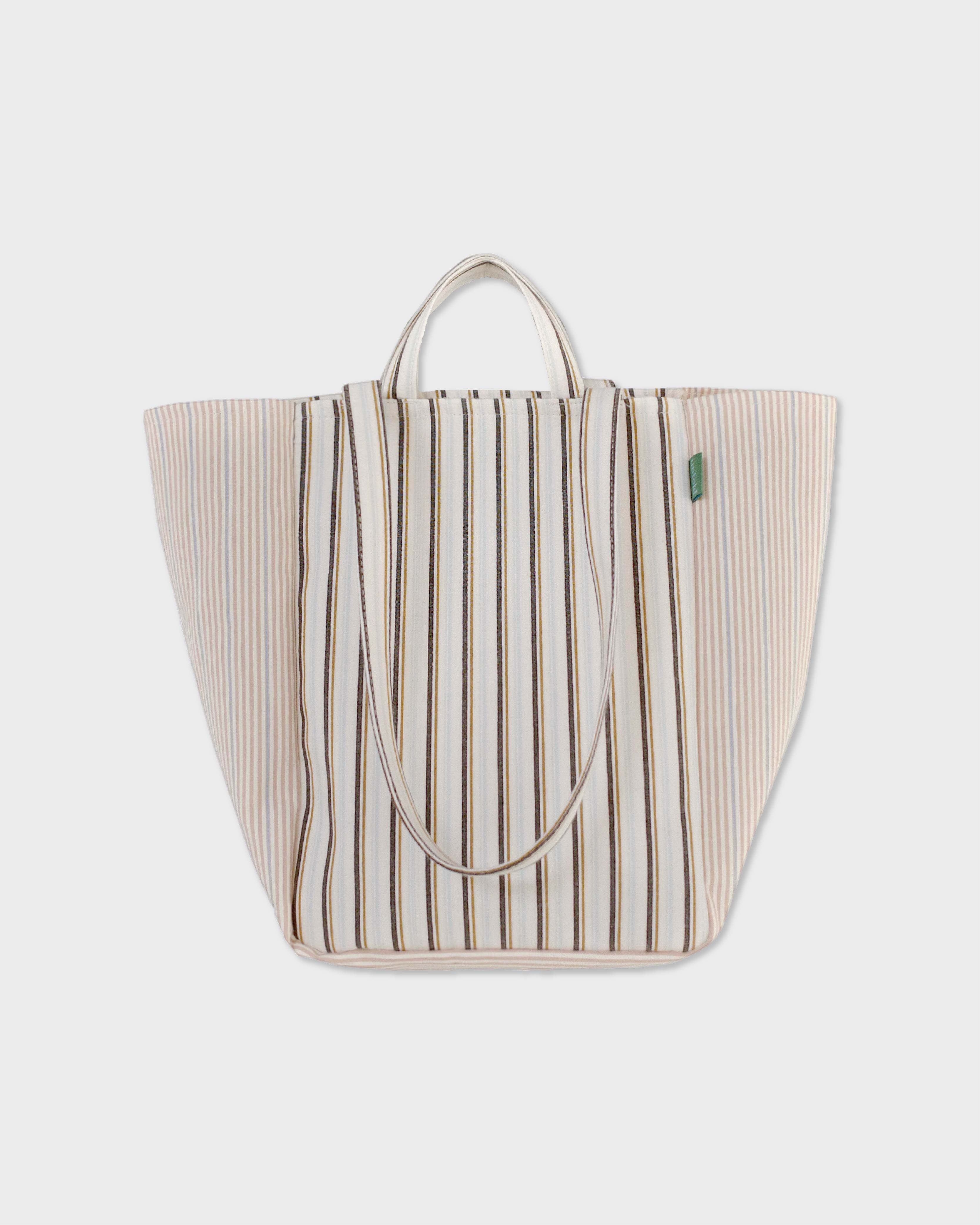 언폴드,unfold,에코백,파우치,천가방,친환경가방,Double stripe bag (beige)