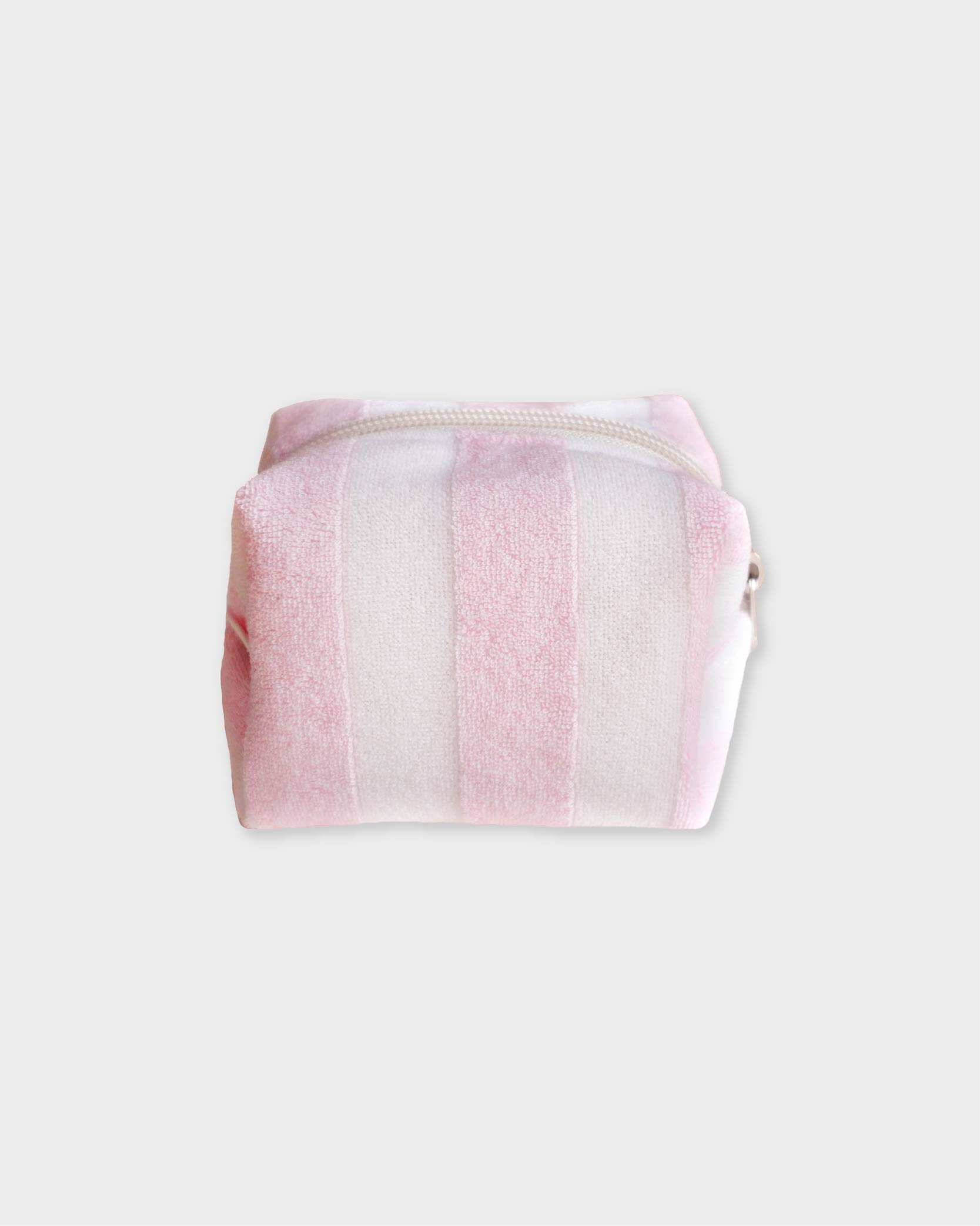 언폴드,unfold,에코백,파우치,천가방,코스터,백팩,스크런치Stripe terry pouch (baby pink)