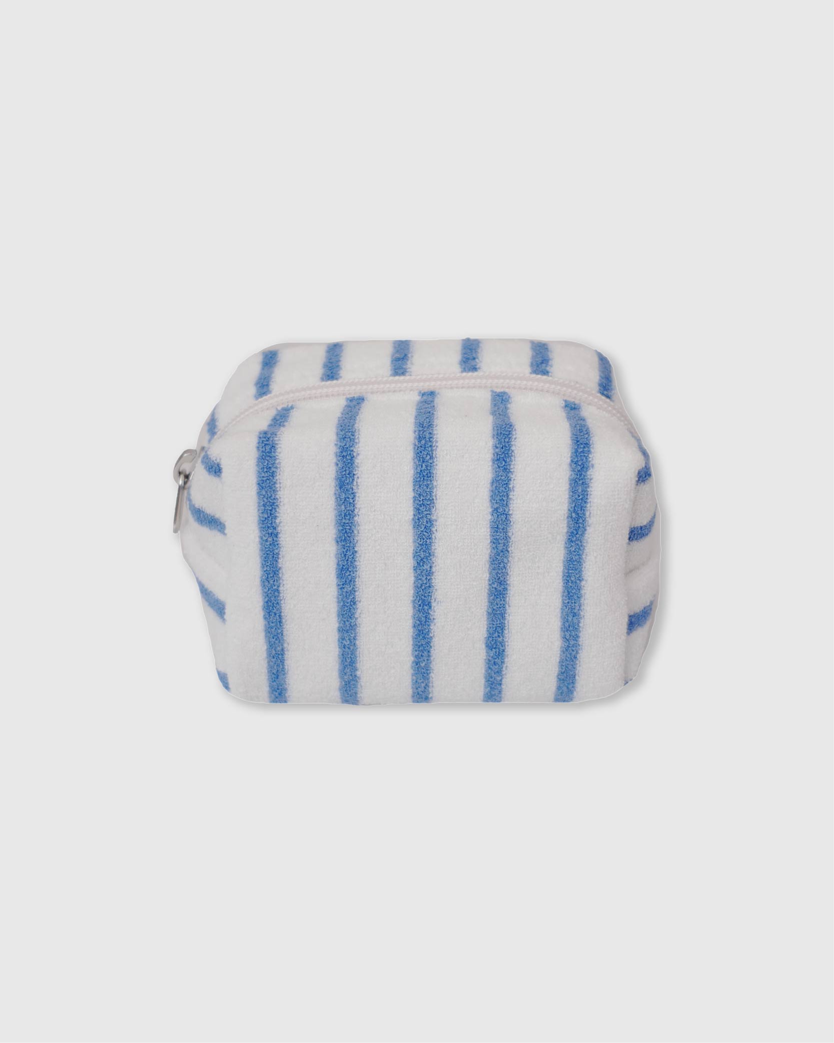언폴드,unfold,에코백,파우치,천가방,친환경가방,Stripe terry pouch (white-blue)