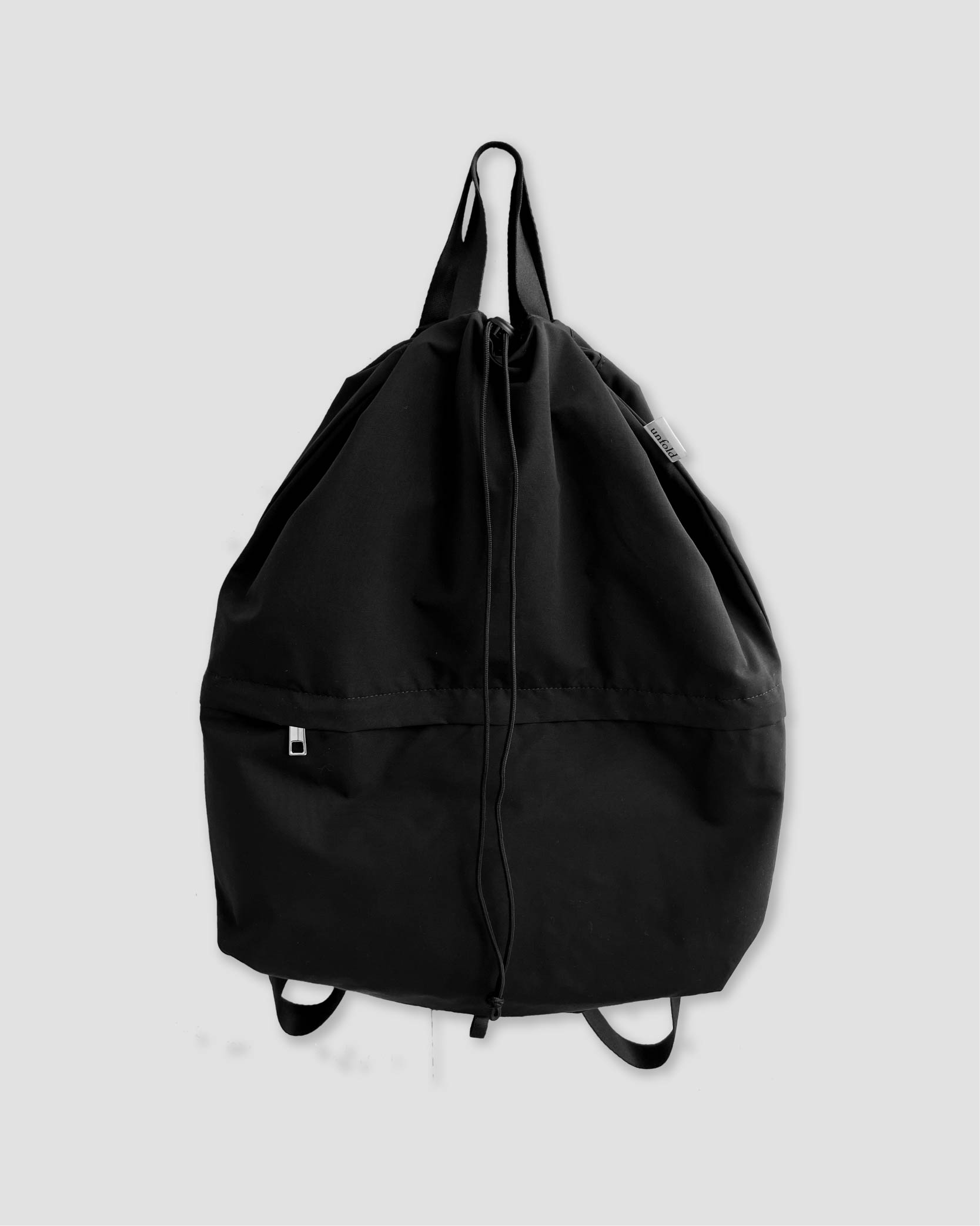 언폴드,unfold,에코백,파우치,천가방,친환경가방,[4/3 예약배송] String backpack (Black)