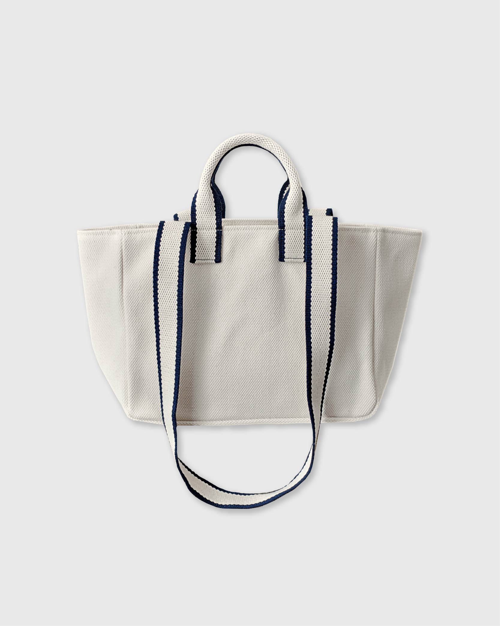 언폴드,unfold,에코백,파우치,천가방,친환경가방,Mini Two-tone Strap Bag (ivory)