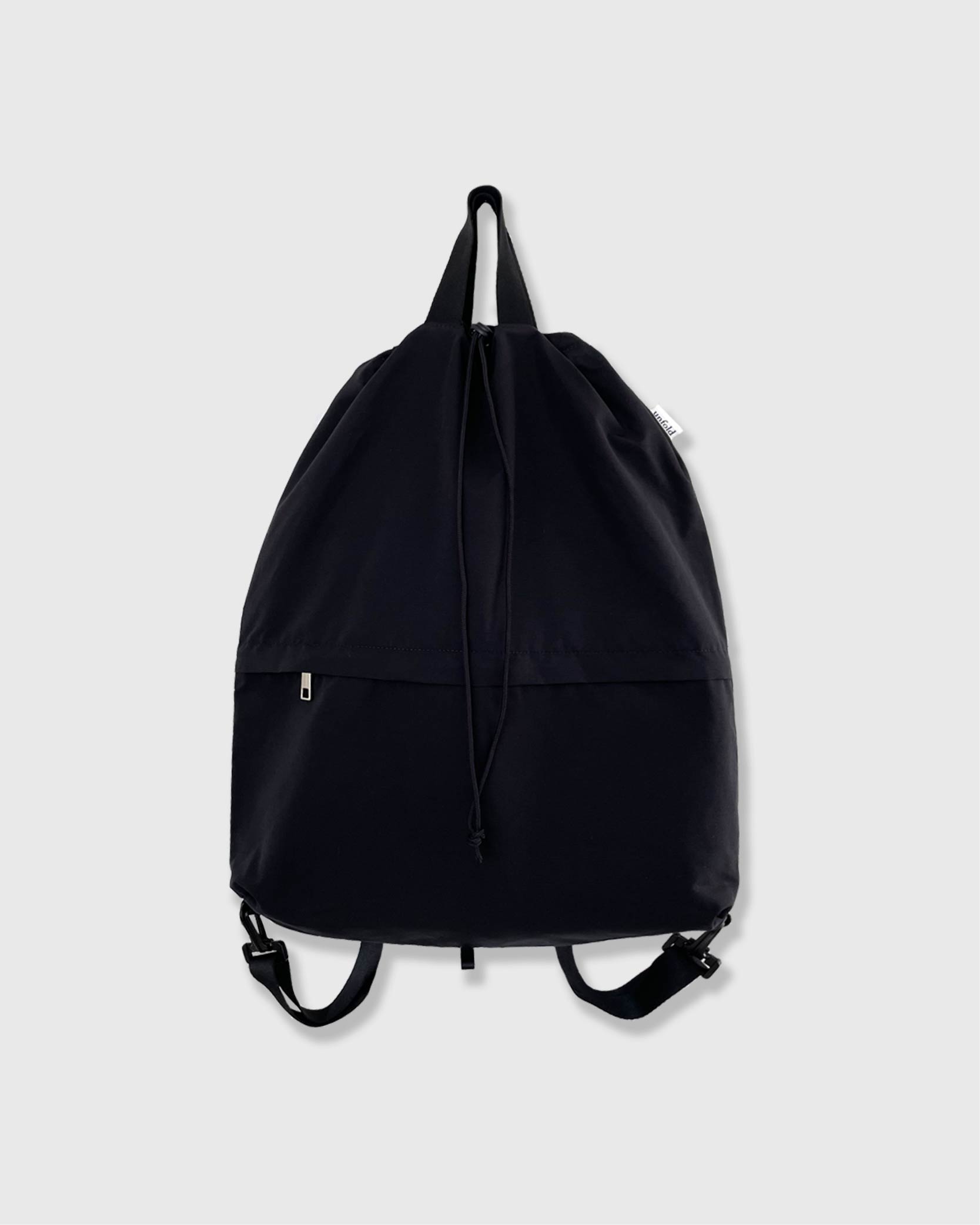 언폴드,unfold,에코백,파우치,천가방,친환경가방,String backpack (Black)