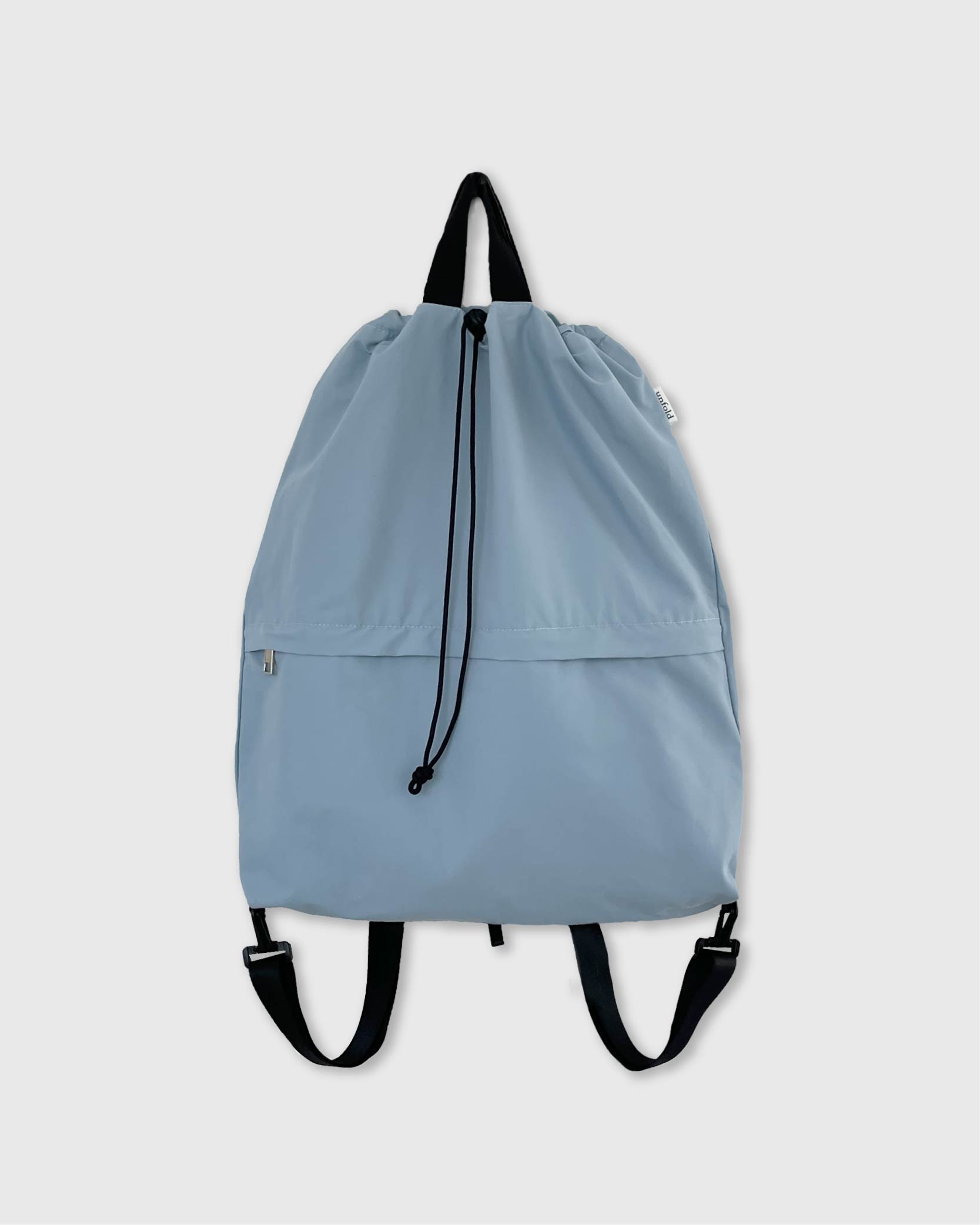 언폴드,unfold,에코백,파우치,천가방,친환경가방,String backpack (skyblue)