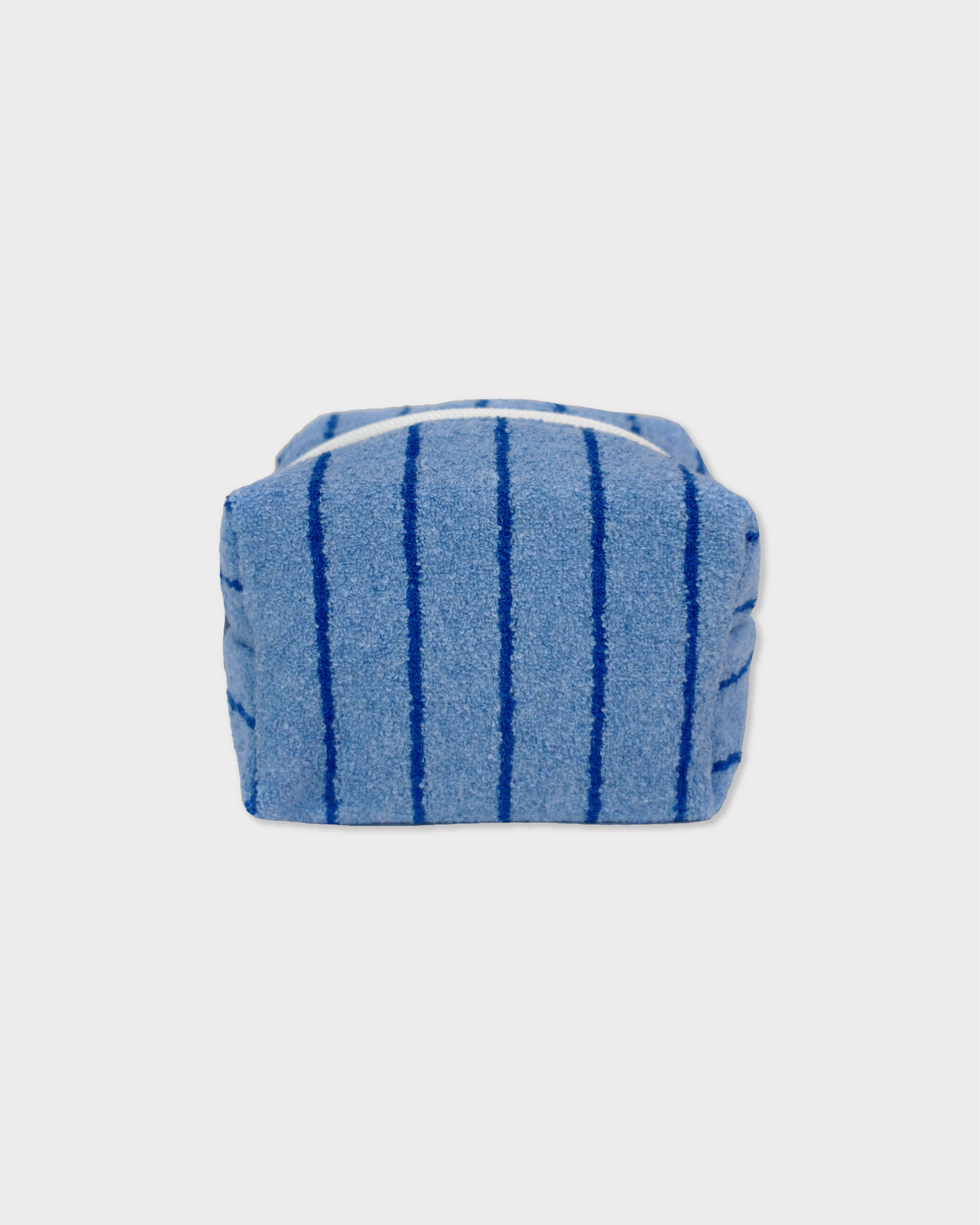 언폴드,unfold,에코백,파우치,천가방,친환경가방,Stripe terry pouch (blue-blue)