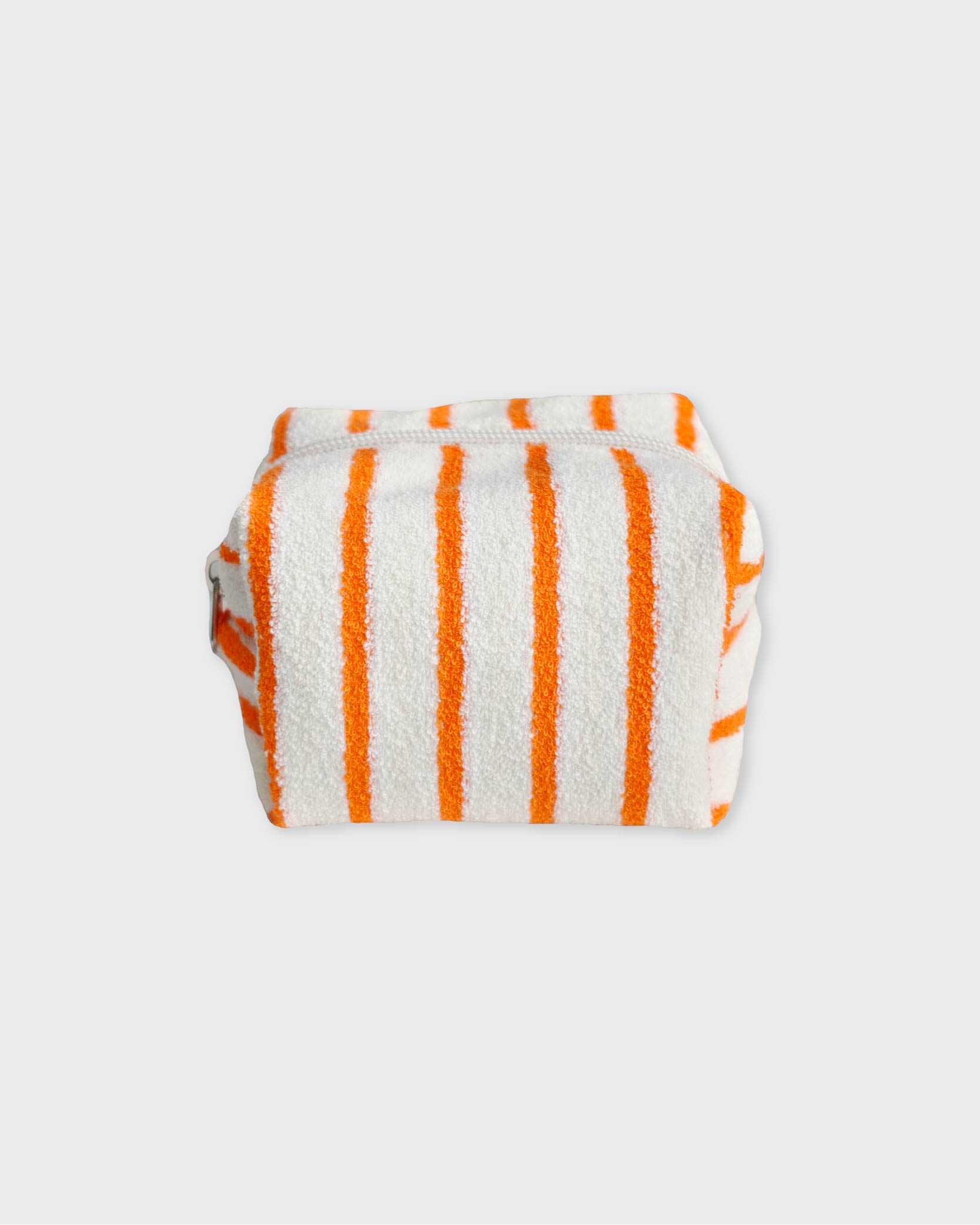 언폴드,unfold,에코백,파우치,천가방,코스터,백팩,스크런치[L - 5/1 예약배송] Stripe terry pouch (orange)